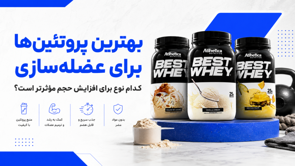 بهترین پروتئین‌ها برای عضله‌سازی کدام نوع برای افزایش حجم مؤثرتر است؟